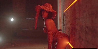 Petite Ebony Wife Shows Juicy Oiled