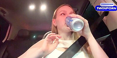 Russian Beauty Gave Herself For An Energy Drink