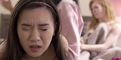 Bosomed Stepmom Wife Trio Stepdaughter - Madi Collins, Busty Stepmom And Kimmy Kimm