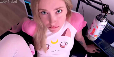 Stepsister Is Engaged In Webcam! With Loly Nebel