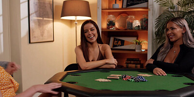 GIRLSWAY - Strip Poker Winner Hayley Davies DOUBLE FISTS Besties Vanna Bardot Charlie Forde