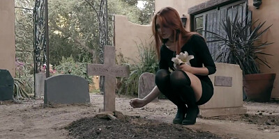 Her dead friends emerge out of the grave and coming for her