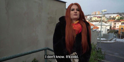 Pickedup ginger slut fucked for money