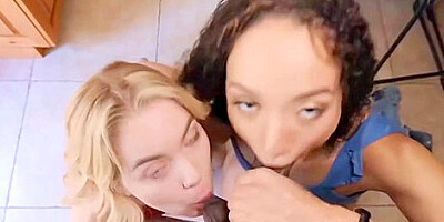 Sage Fox And Alexis Tae In Lucky Stud Has His Bbc Devoured By Two Naughty Babes