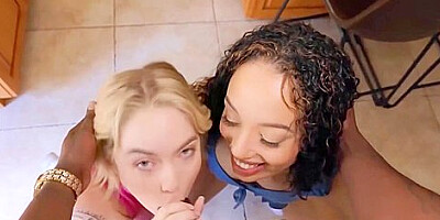 Sage Fox And Alexis Tae In Lucky Stud Has His Bbc Devoured By Two Naughty Babes
