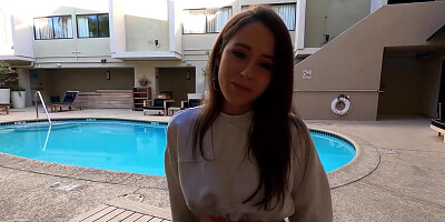 Chesty Brunette Got Fucked During Casting - Charly Summer