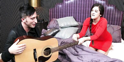 Astonishing brunette Annika Eve is enjoying this huge dick