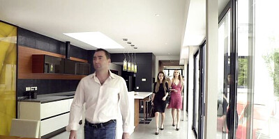 Stockings movie with vivid Lucy Heart and Cara Saintgermain from PORNOCHIC