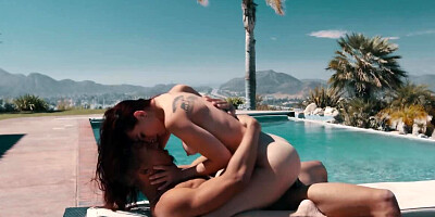 Out of house where jealous hubby spies on her girl tries BBC