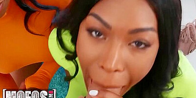 Stunning Babe Lala Ivey Challenges Nadia Jay On Who Can Suck & Fuck Will Pounder Better