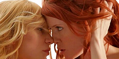 Elle Alexandra And Hayden Hawkens - Redhead Lesbian Dildoed A Skinny Blond Hair Babe