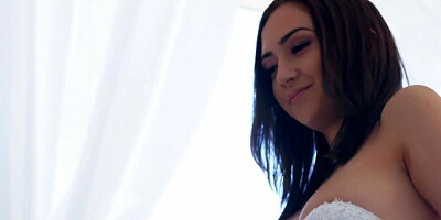 Sublime brunette Lily Jordan is happy to get rekt