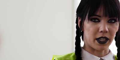 Goth Teen 18+ Gets Rough Sex During Community Services With Kyle Mason And Leda Bear