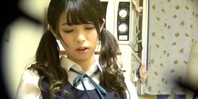 NipponSexTV.com - Young Asian vixen thumbs her vag on [censored]