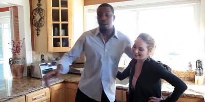 BlackCockLove.com - Blonde teen babe Angel Smalls getting pounded rough by a BBC