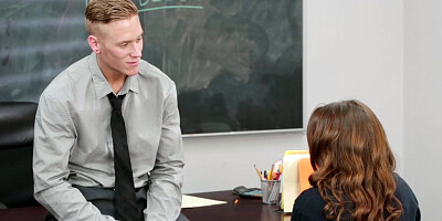 Lustful teacher Richie Black spanks and slams the gorgeous pussy of hot student Ariana Grand