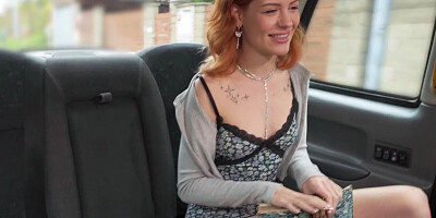 Fake Taxi - Petite redhead squirting on big dick German babe public flashing and hard fast fuck