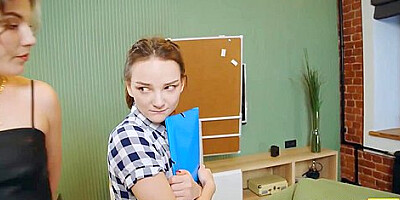 Katty West - Lesbian Threesome Is Way To Relax During A Working Day