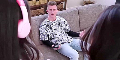 Me And My Stunning Stepsis Have Sex With Our Stepbro To Make Him Feel B - Lulu Chu