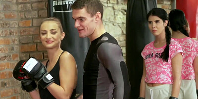 Sporty girl dumps best friend for big dick gym teacher - Fitness Rooms