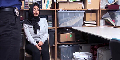 Arab shoplifter Ella Knox is willing to do anything to prevent from going to jail