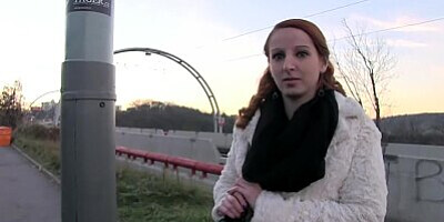 PublicAgent Ginger girl gets into stranger car and fucks for cash