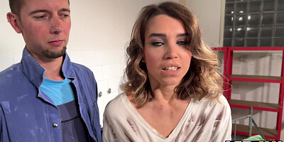 VIP4K. Teen is having several orgasms while her Boss is fucking her at the workplace