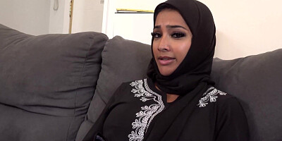 Hijabi Muslim Teenage gets her Booty and Cootchie pounded by Xxl Hard-On step Step-Brother