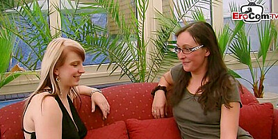 German Teen 18+ Lesbians Try Sex Among Stepsisters