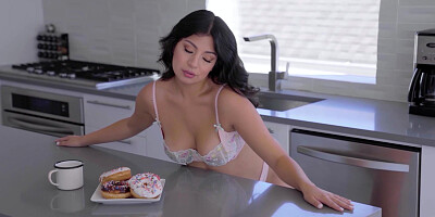 Latina Cami Strella has a sweet morning