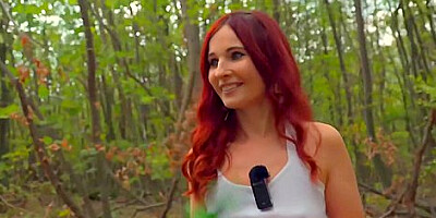 Jeny Smith And Taxi Driver - I Called A For A Walk In The Park And Asked Him To Spank Me