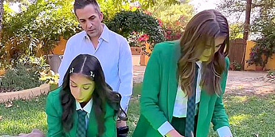 Sona Bella And Selina Bentz - Nerdy Schoolgirls And Crave Teachers Mature Cock