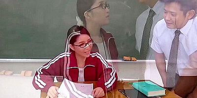 Horny Asian Teacher Instructs Hot Coaches To Work Their Way Into Her Wet Cunt