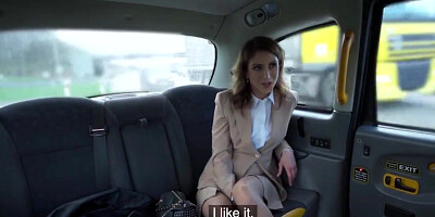 Taxi Driver In Cab Milf In Stockings Pussyfucked Outdoor In Taxi By Driver