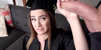 ...If You Graduate I Will Let You Fuck Me... Stepsister Rides Me On Graduation Day (Kenzie Madison)