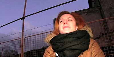 PublicAgent Ginger women fucks a stranger in his car for cash