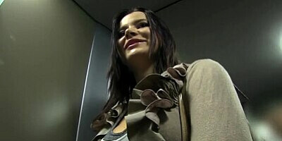 PublicAgent Pretty brunette led underground for sex with stranger