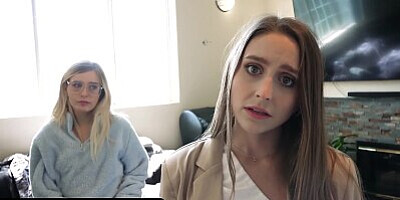 DadCrush - Stepdad Deals With His Bratty Stepdaughters Laney Grey & Minxx Marley For Disobeying Him