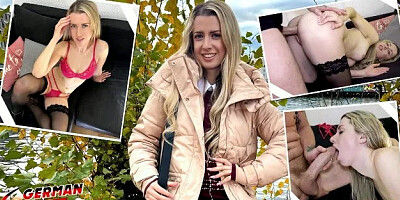 Slim Office Girl Adriana Sweetblonde Pick Up for Casting Fuck in Berlin