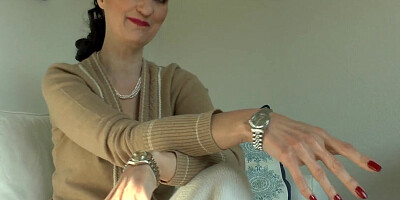 Stepmother Shows Her Watches, Watch Cock Masturbate and Cum