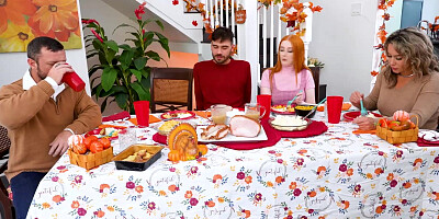 Stud having pussies for his Thanksgiving Dinner