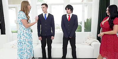 Skylar Snow And Payton Preslee In When Their Stepsons Skip School Stepmoms And Know A W