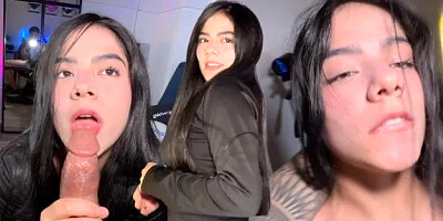 18 Year Old White Girl Deep Throats Me and I End Up Fucking that Tight Pink P...