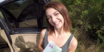 Petite girl with a pretty pussy getting fucked real hard