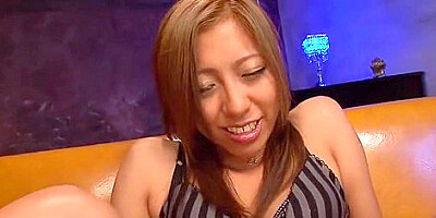 Adult Video - Japanese Babe With Black Heels Gives A Nice Footjob To A Guy Before Helping Him Cum