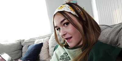 POV doggy style fuck with a long-legged girlfriend Della Cate