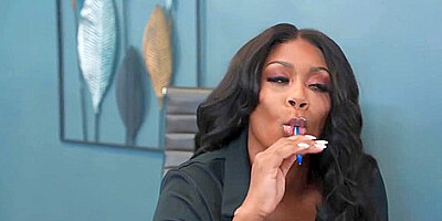 Charlotte Lavish - Ebony Bombshell Gangbang
