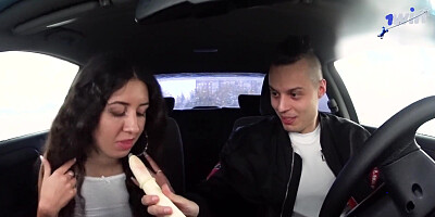 Heat up the YouTube demonstrate with a audition couch interview of a bare damsel and pornstar, in a super-steamy car with immense ass, for the