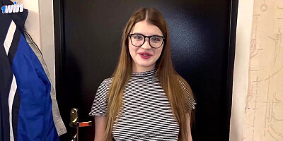 Sneaky neighbor's wife offers blowjob, harsh fuckfest with meaty dick, and jism on her face