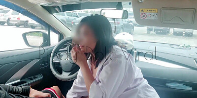 Swerte ni kuya Parking man inibabawan ko Hanggang labasan,Parking Bunch Public Fuck-Fest!